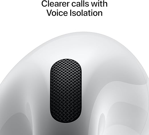 Apple AirPods 4 Wireless Earbuds, Bluetooth Headphones, Personalized Spatial Audio, Sweat and Water Resistant, USB-C Charging Case, H2 Chip, Up to 30 Hours of Battery Life, Effortless Setup for iPhone